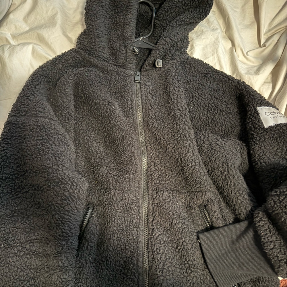 Calvin Klein Black Sherpa Jacket